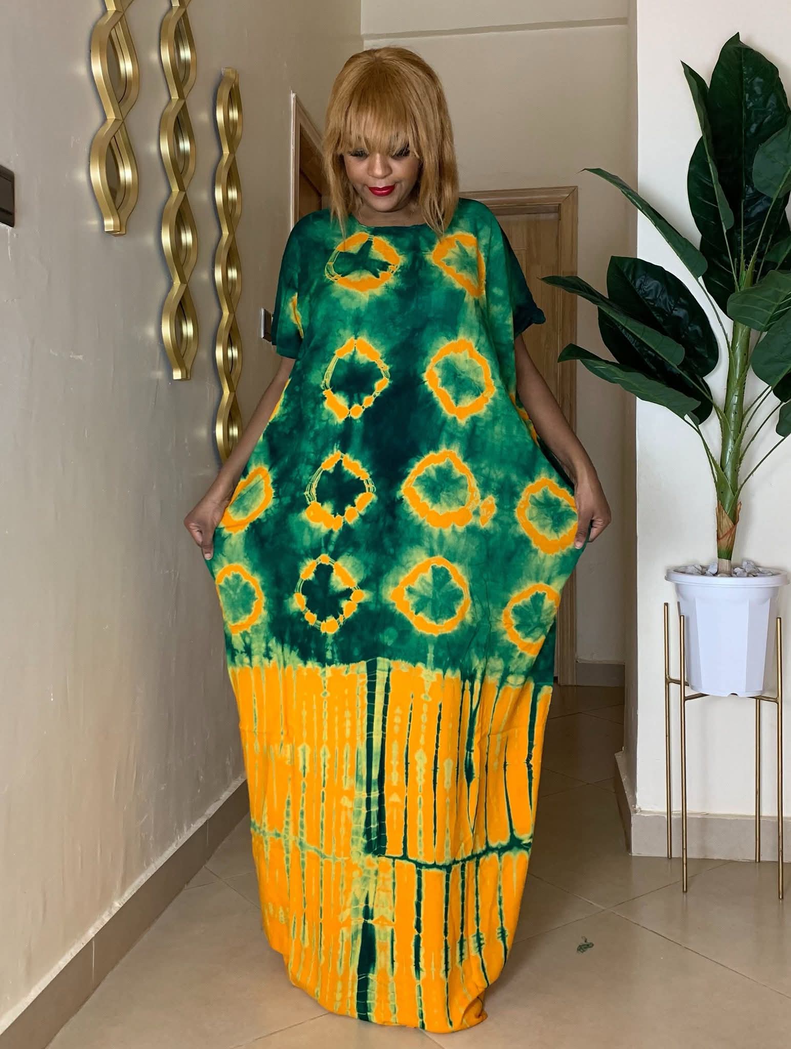 Tie and dye Deras with mtandio image 3