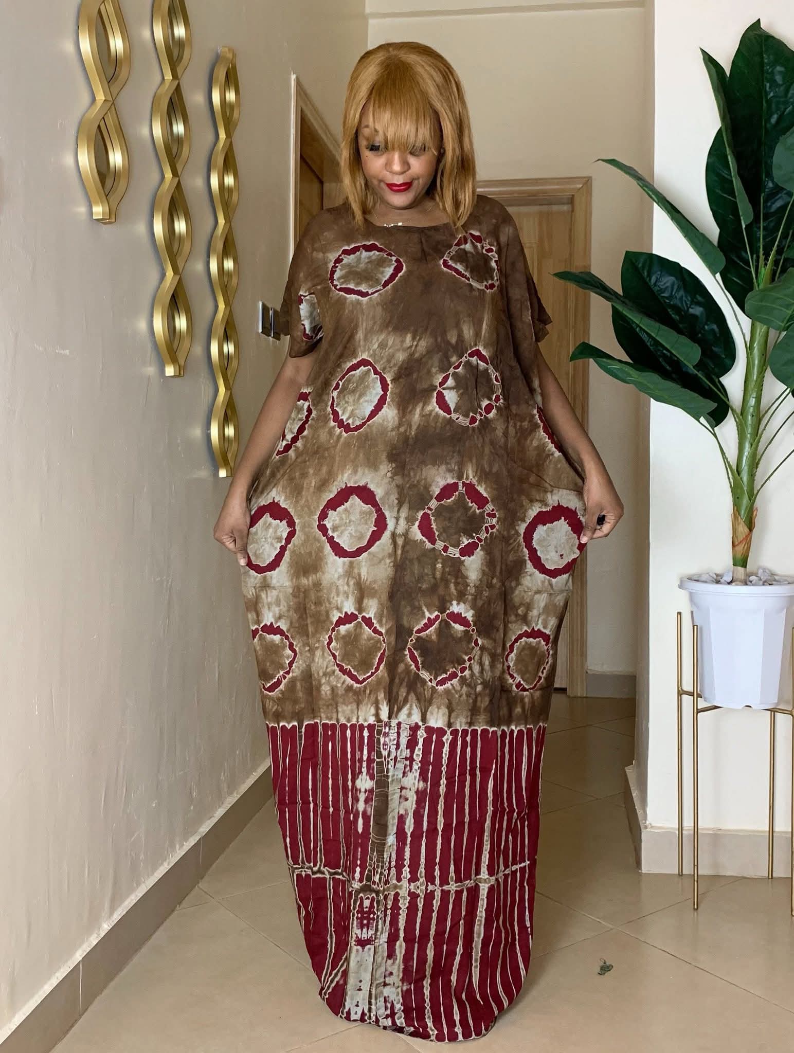 Tie and dye Deras with mtandio image 11