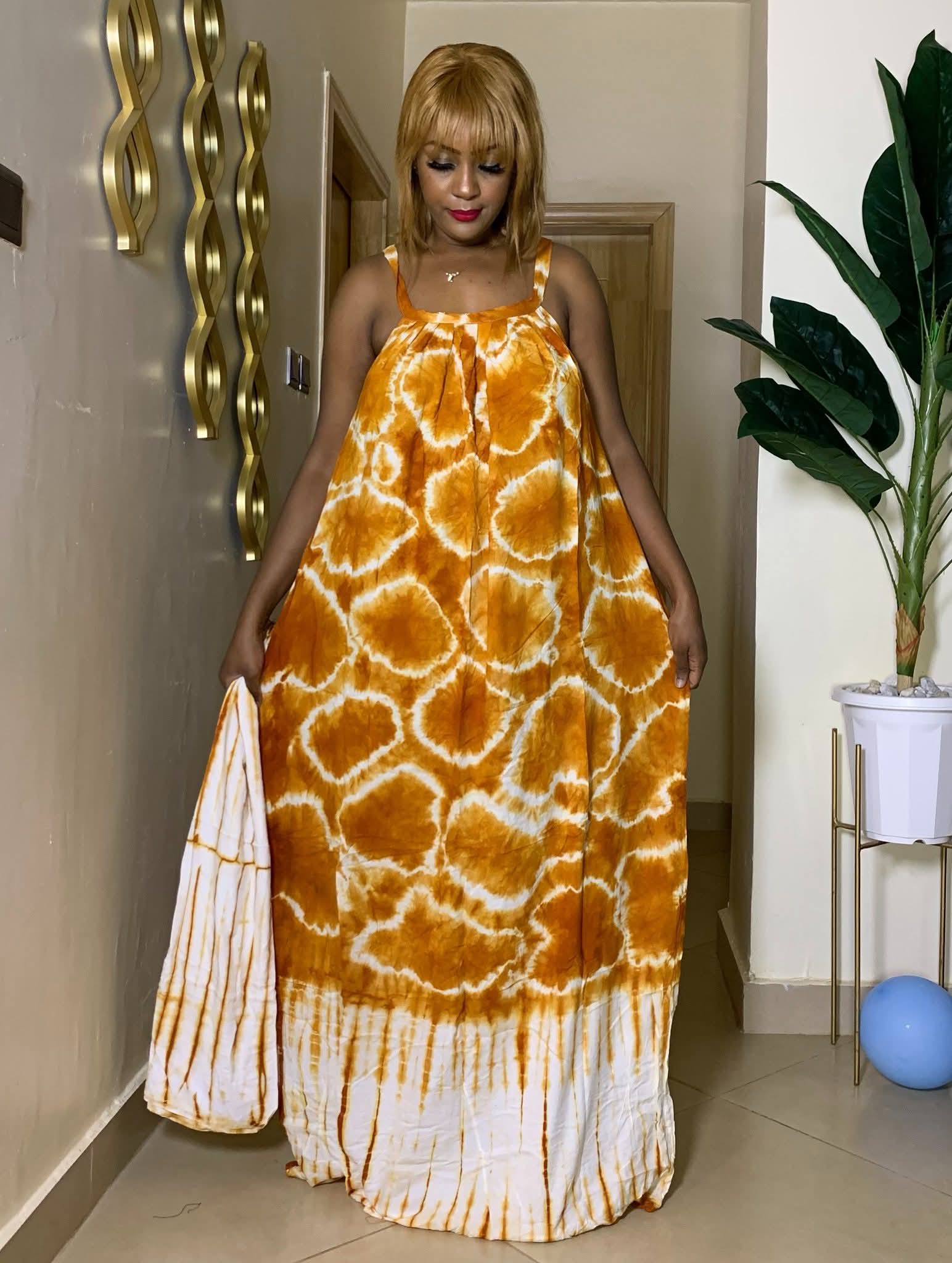 Tie and dye Deras with mtandio image 12